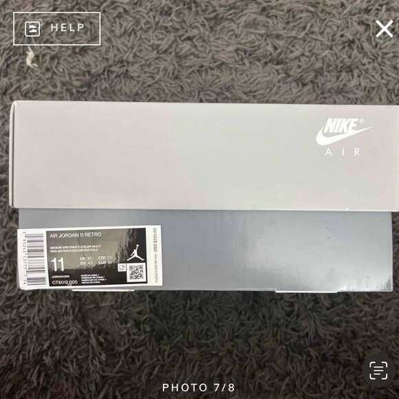 Air Jordan 11 Retro Cool Grey Size 11 - Picture 6 of 7